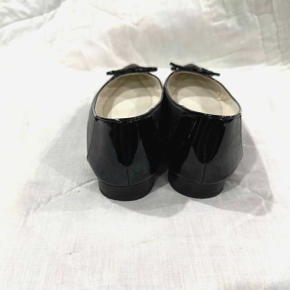 Anne Klein Black Leather Ballet Flats Size 7-1/2 M - Picture 4 of 7